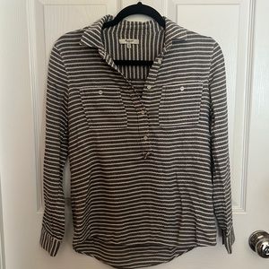 Madewell womens xs quarter button down